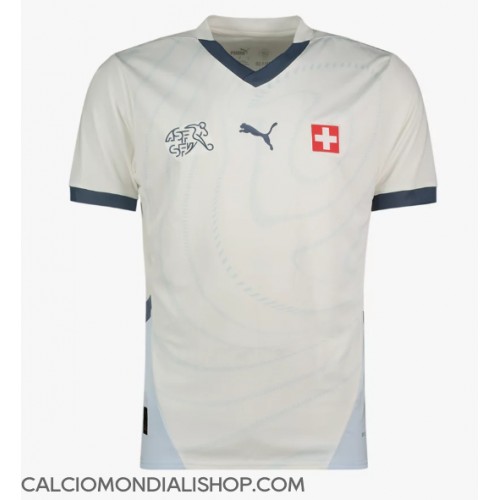 Maglie da calcio Svizzera Seconda Maglia Europei 2024 Manica Corta